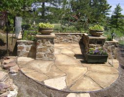 stone patio